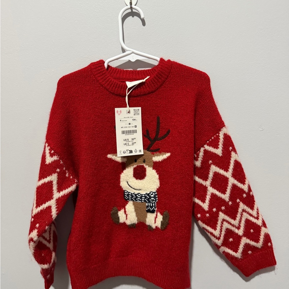 ZARA NWT 4T Holiday Sweater
